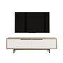 Hanah Home Soporte para TV ON1-SW Roble y Blanco